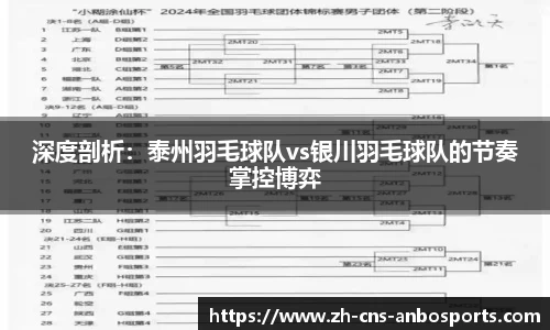 深度剖析：泰州羽毛球队vs银川羽毛球队的节奏掌控博弈